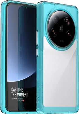 Produktbild von Xiaomi 13 Ultra Hülle, Klar Rückseite Stoßfeste TPU Silikon Bumper Schutzhülle für Xiaomi 13 Ultra Hellblau