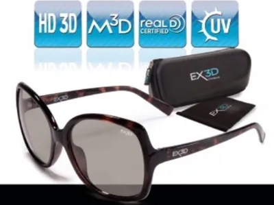 Obrázek produktu pro 3D polarizační filtr brýle ženy retro hnědé