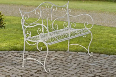 Produktbild von Gartenbank HLO-CP12  antik weiß
