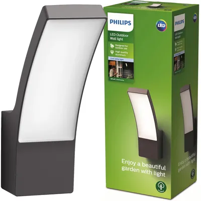 Image de Applique LED d'extérieur Philips 8719514417694 Splay IP44 12 W 1200 lm 4000 K anthracite