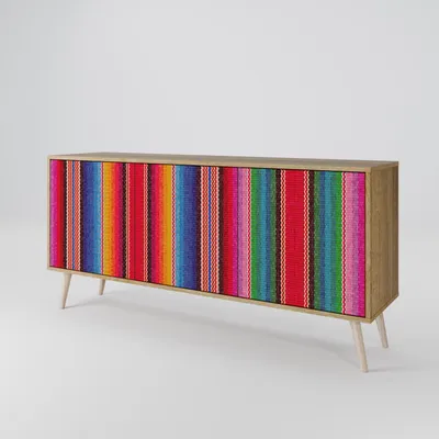 Immagine prodotto di Spacerebels cassettiera a 3 ante - credenza cassettiera - credenza alta - mobile armadio - soggiorno camera da letto - 57,5×164,5×42 (HxLxP)