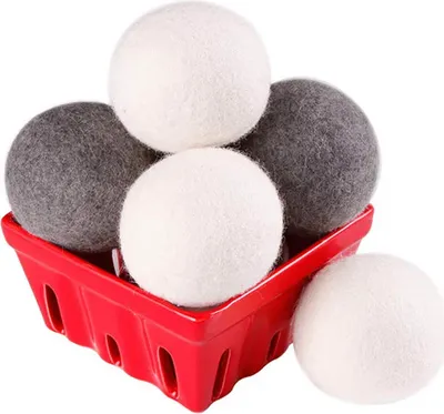 Immagine prodotto di Palline di lavaggio in lana per l'asciugatura delle palline di drenaggio 7 cm x 6 pezzi