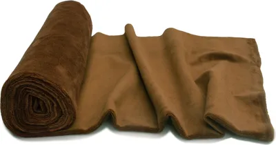 Obrázek produktu pro Minky pletenina hladký vzor tmavě karamelová 50 x 160 cm