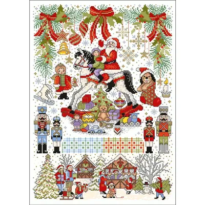Zdjęcie produktu dla Wzór do haftu krzyżykowego Lindnera "Christkindlmarkt", 135
