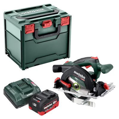 Produktbild von Metabo KS 18 LTX 57 BL Akku Handkreissäge 18 V 57 mm + 1x LiHD Akku 5,5 Ah + Ladegerät + Metabox