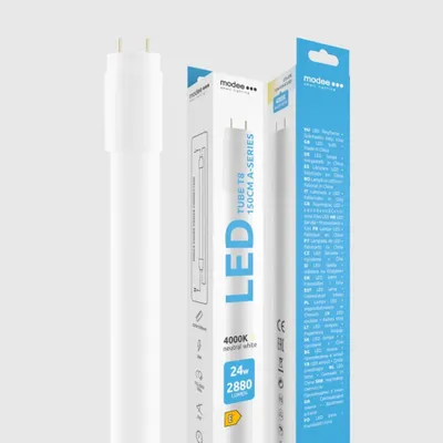 Obrázok produktu pre Modee Lighting LED T8 trubica 24W 4000K 1500mm 2880lumenov