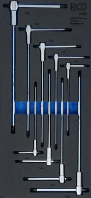 Produktbild von BGS technic Tool Tray 1/3: Screwdriver Set with Sliding T-Handle, 1239,6 mm, 1,24 kg