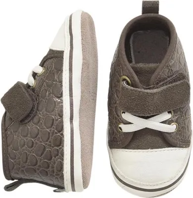 Produktbild von MELTON Krabbelschuhe sportiv braun Croco 24-36 Monate
