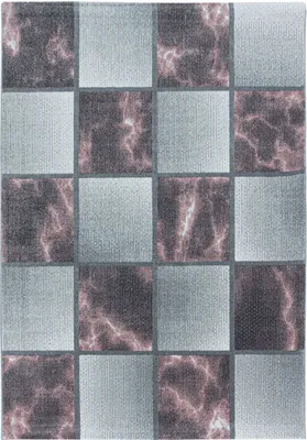 Produktbild von Kurzflor Teppich Oro rechteckig, Farbe: Rosa, Größe:140x200 cm