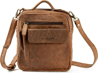 Image de HAROLD'S Cuir sac à épaule bandoulière Antic Shoulder Bag Nature brun