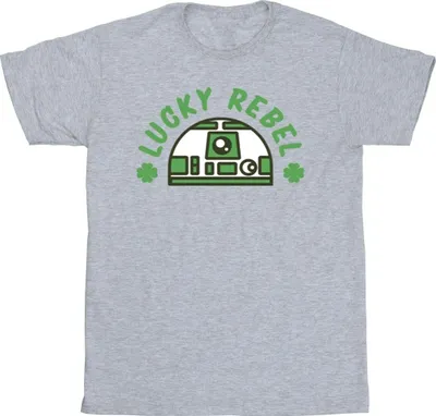 Produktbild von Star Wars - "St Patrick's Day Lucky Rebel" T-Shirt für Herren BI46841 (5XL) (Grau)