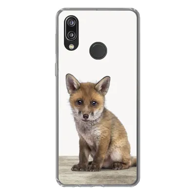 Produktbild von MuchoWow® Handyhülle Schutzhülle Hülle für Huawei P20 Lite (2020) Fuchs - Baby-Fuchs - Kinder - Mädchen - Jungen Silikon Softcase Handy Hülle - Kartenhalter