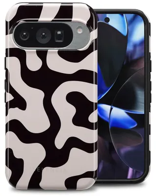 Imagen del producto de Funda Trasera Colorida para Google Pixel 10 / 10 Pro - Art Wave Black