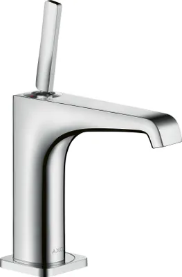 Produktbild von Einhebel-Waschtischmischer 125 AXOR CITTERIO E DN 15 o Zugstange stainless steel optic ohne Zugstange stainless steel optic