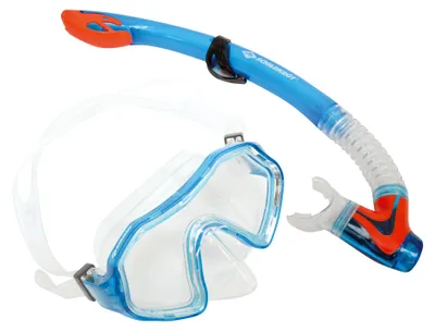 Zdjęcie produktu dla Schildkröt Funsports 940011, Dziecko, Maska na twarz, Nurkowanie z akwalungiem, Niebieski, Pomarańczowy, Przezroczysty, Silikon