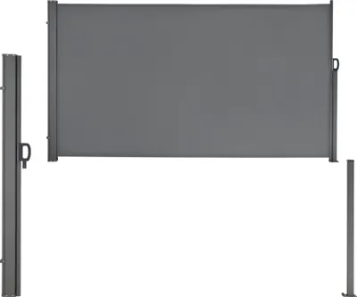 Obrázek produktu pro Boční markýza 160 x 300 cm Středně šedá ochrana proti slunci a větru