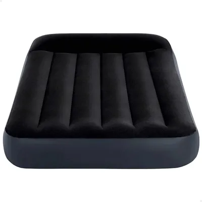 Zdjęcie produktu dla Intex DuraBeam Pillow Rest Classic Twin, Pojedynczy materac, Prostokąt, Wewnętrz i na wolnym powietrzu, Wbudowana pompa powietrza