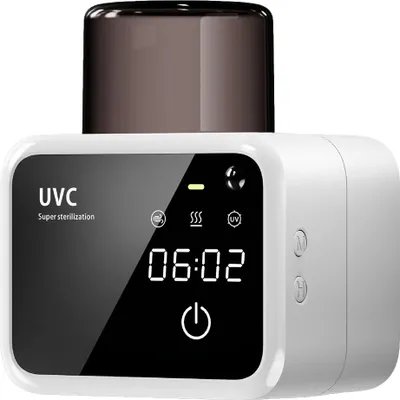 Produktbild von Zahnbürstenreiniger und Zahnbürstenhalter, UV-Zahnbürstensterilisatoren, LED-Displays, wiederaufladbare, wandmontierte Zahnbürstenhalter