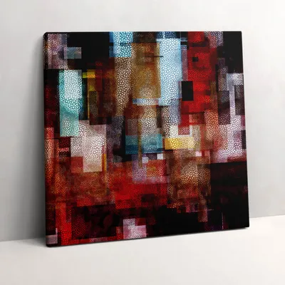Produktbild von Geometric abstraction – Leinwandbild Wandbild – 60x60 cm – Leinwandbilder – Wandbilder – Schlafzimmer – Flur