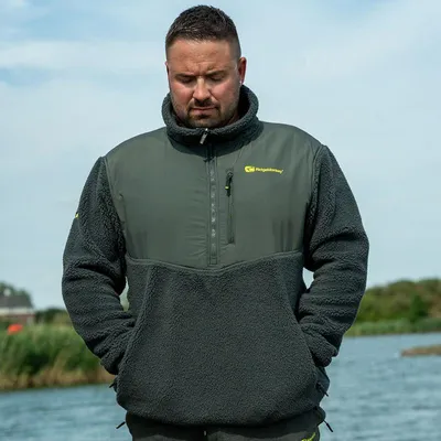 Produktbild von RidgeMonkey APEarel ThermaPro Sherpa Fleece Green - Größe: L