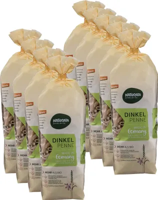 Produktbild von Penne, Dinkel hell, 9 x 500 g