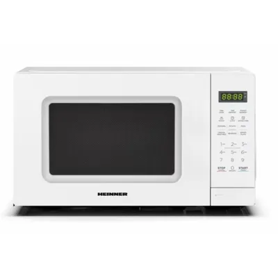 Produktbild von Mikrowelle HEINNER HMW-MD20WHDG, 20 l, 700 W, 11 Leistungsstufen, Timer, Drehteller Ø 25,5 cm, Weiß