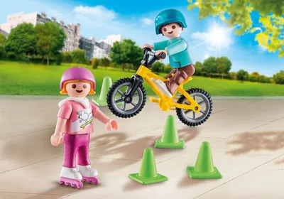 Produktbild von PLAYMOBIL Kinder m.Skates u.BMX, 70061