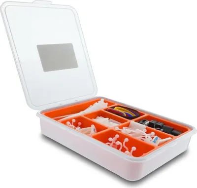 Obrázok produktu pre DeLOCK 20768, Box na káble, Stôl, Nylon, Plast, Oranžová, Priehľadná