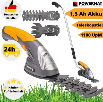 Produktbild von Akku Grasschere Strauchschere Heckenschere Rasenschere Teleskop 3,6 V Schere
