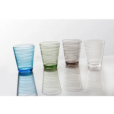 Produktbild von Trinkgläser ONDA - 4er Set - 4 Farben - bruchfester Kunststoff - 300ml