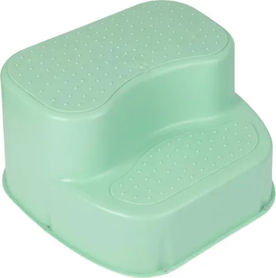 Immagine prodotto di Scaletta antiscivolo per bambini - Piattaforma a 2 gradini in plastica sicura, facile da spostare