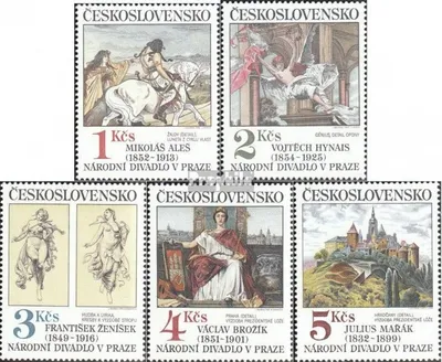 Produktbild von Briefmarken Tschechoslowakei 1983 Mi 2737-2741 (kompl.Ausg.) postfrisch Kunst