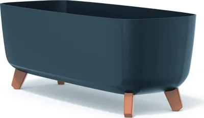 Produktbild von Prosperplast Gracia Case Blumentopf DGCL600-S433 mit Füßen und Einsatz - Farbe Anthrazit