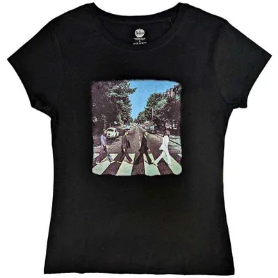 Produktbild von The Beatles Vintage Abbey Road (Back Print) Black S Damen T-Shirt