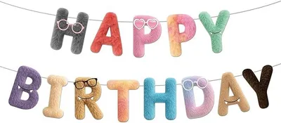 Zdjęcie produktu dla Baner Urodzinowy Elfy Happy Birthday Kolorowy Dekoracja Imprezy