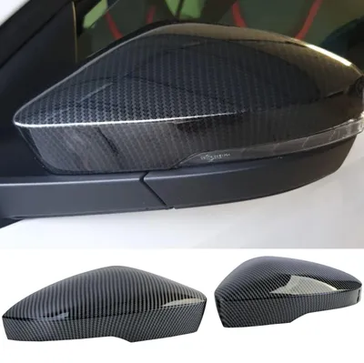 Für Skoda Octavia III 5E 2012-2020 Spiegelkappen Carbon Optik Spiegel Gehäuse in der Farbe Carbon von Carparts-Online GmbH