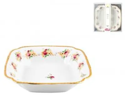 Immagine prodotto di Centrotavola Porcellana Decoro Fiori Cm22Xh6