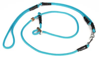 Produktbild von Mystique Retrieverleine Umhängeleine Hunting Profi 8mm türkisblau M - 295cm