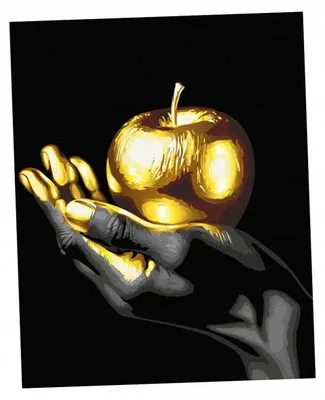 Produktbild von Malen nach Zahlen Brushme 40x50 Goldene Frucht