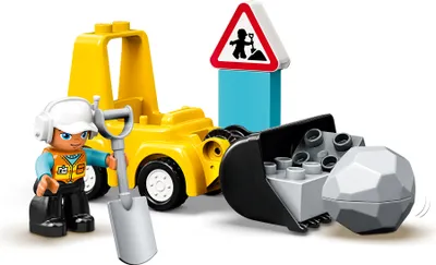 Produktbild von LEGO 10930 DUPLO Radlader, Spielzeug-Set mit Baufahrzeug für Kleinkinder ab 2 Jahren, Förderung der frühkindlichen Entwicklung und Feinmotorik