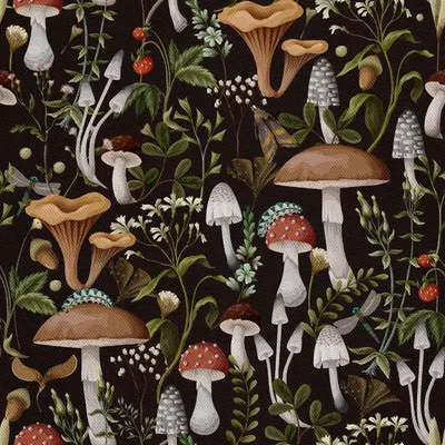 Produktbild von OUTDOOR DEKOSTOFFE OXFORD - Motiv Pilze