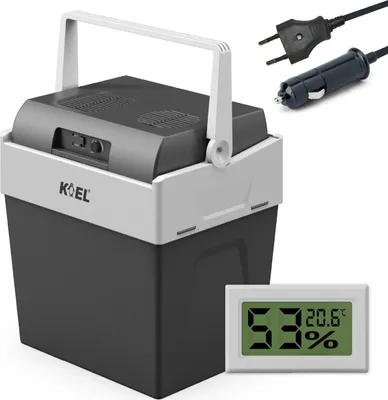 Produktbild von KOEL Box 30 - Kühlbox - Thermoelektrische Auto Kühlbox - 30L - Duale Stromversorgung 12V und 230V