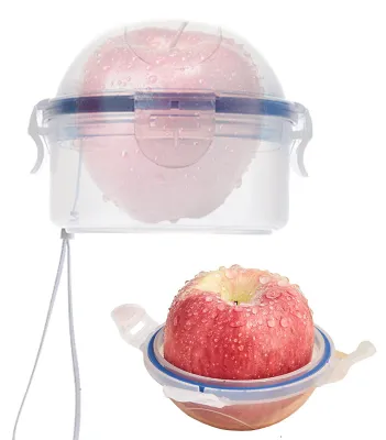 2er-Set Fruchtboxen aus Kunststoff, BPA-frei, 9x10 cm