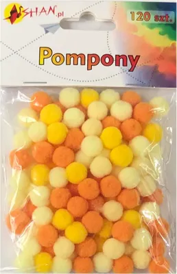 Obrázek produktu pro Barevné bambulky mix 120 ks 1 cm Shan SP06