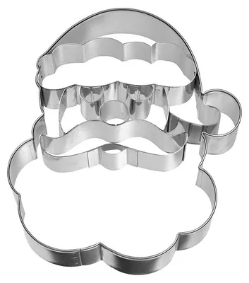 Produktbild von BIRKMANN Ausstechform Weihnachtsmann-Gesicht, 10,5 cm, Edelstahl, mit Innenprägung, 197169