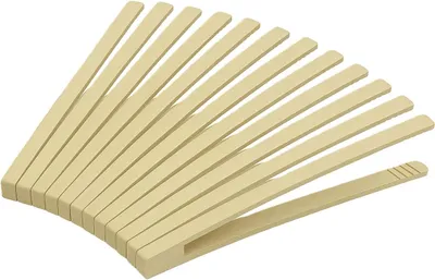 Imagen del producto de Pinza para parrilla de madera de haya, 40 cm, con mango acanalado, para uso en la cocina
