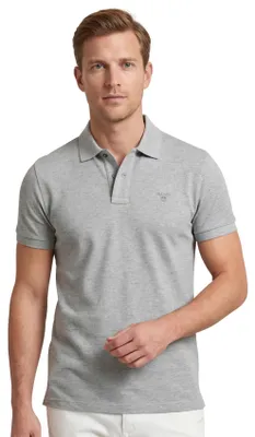 Produktbild von Polo Gant Regular Fit grau meliert