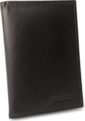 Image de Bellugio AWR-B-67 Étui en cuir RFID marron chocolat