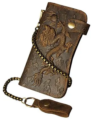 Produktbild von Herren Leder-Handtasche Organizer - Chequebook mit Kartenhalter und Clip - CK001-1