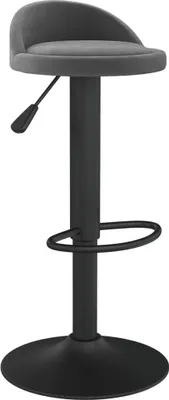 Produktbild von vidaXL Barhocker Dunkelgrau Samt